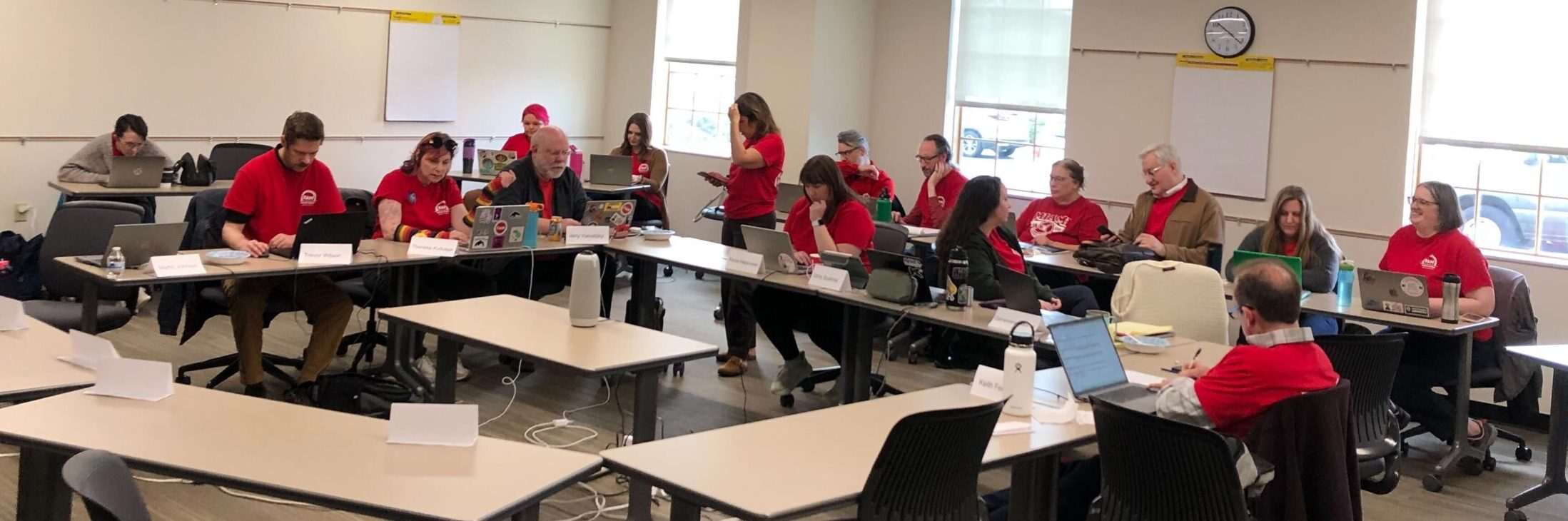 Your FAM Negotiating Team working hard at the table.